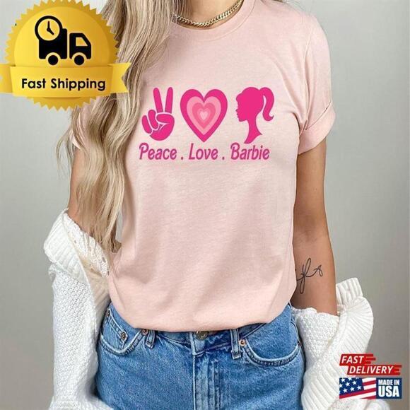 Brooke
B Other - Peace Love Barbie Dream House Retro Cute Fashion Graphic T-Shirt